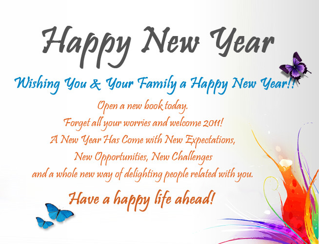 New Year Friends Quotes
 Happy New Year Quote For Friends And Family