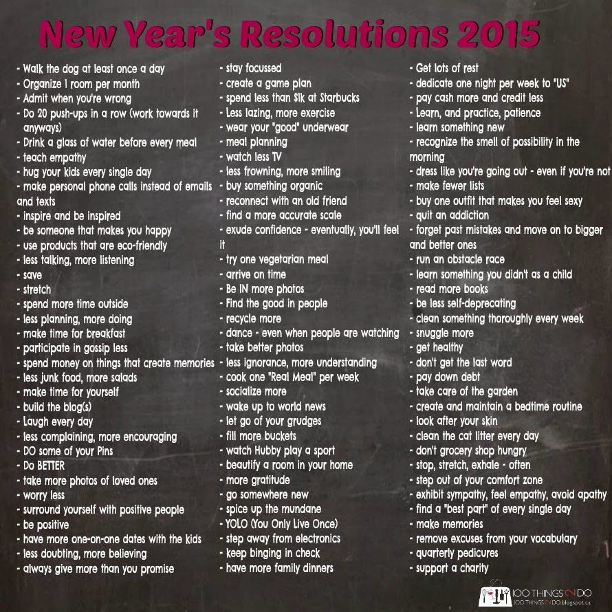 New Year Goals Ideas
 Can t quite find a great new years resolution Look over