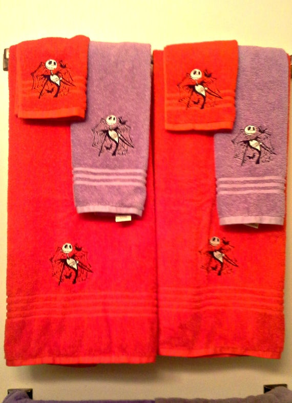 Nightmare Before Christmas Bathroom
 Jack Skellington Bathroom Towel Set Nightmare Before