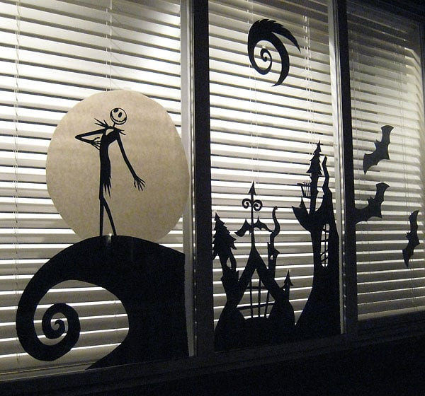 Nightmare Before Christmas Halloween Decor
 Turn your windows into a scene from The Nightmare Before