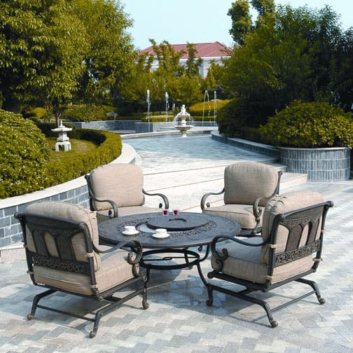 Outdoor Furniture With Fire Pits
 St Moritz Fire Pit Set by Hanamint