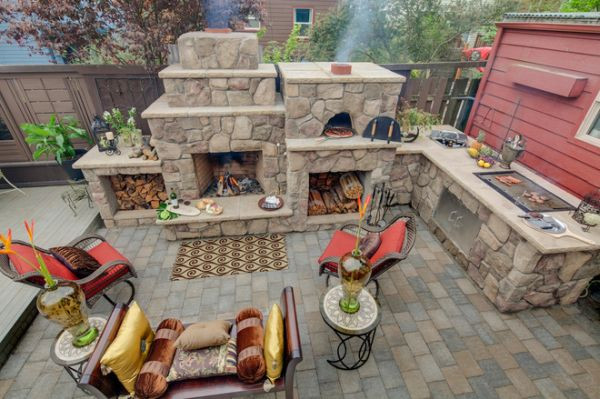 Outdoor Kitchen And Fireplace Ideas
 25 Cool and Practical Outdoor Kitchen Ideas Hative