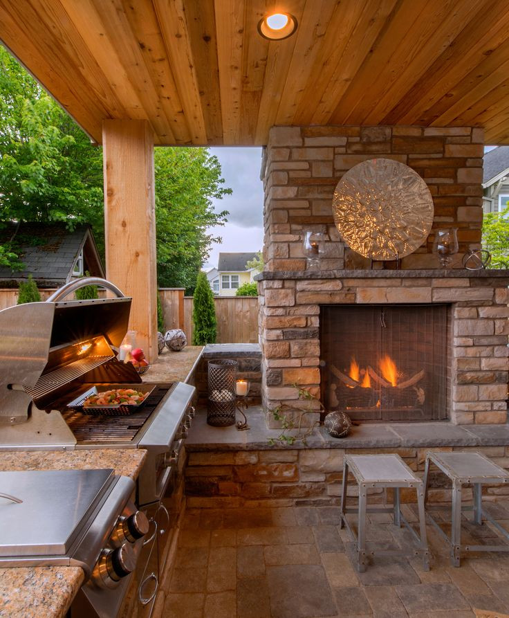 Outdoor Kitchen And Fireplace Ideas
 17 Best images about fogão a lenha on Pinterest