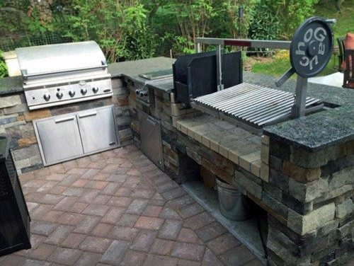 Outdoor Kitchen Charcoal Grill
 Custom Countertop Parrilla Grill Insert Outdoor Grills