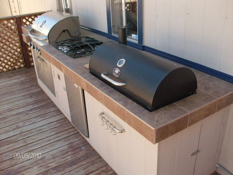 Outdoor Kitchen Charcoal Grill
 outdoor kitchen with smoker designs