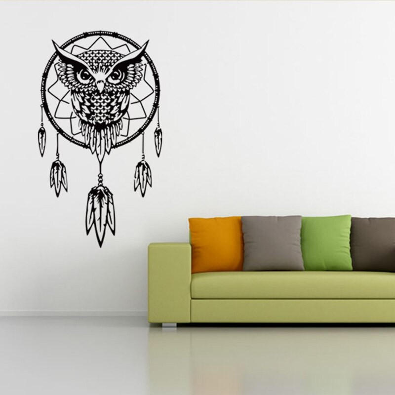 Owl Living Room Decor
 Wall Sticker Home Decor Living Room Black Owl Totem Decal