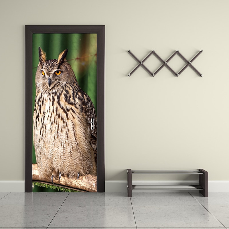 Owl Living Room Decor
 New Creative Lovely Owl Door Stickers Decor Kids Child