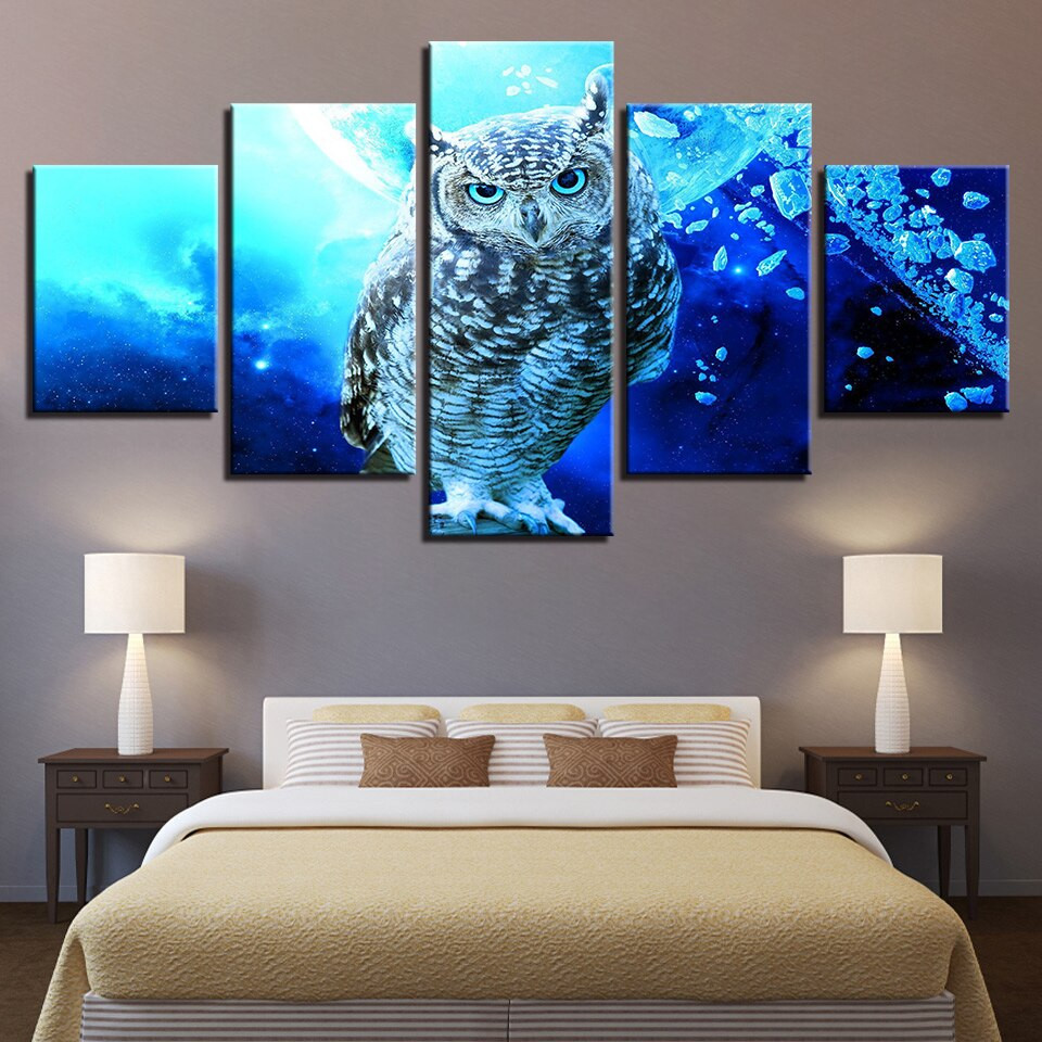 Owl Living Room Decor
 Canvas HD Prints For Living Room Wall Art Modular