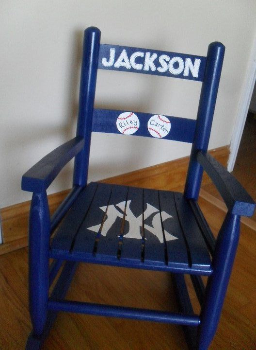 Personalized Kids Rocking Chair
 Childs Rocking Chair Rocking Chair Hand Painted Rocker