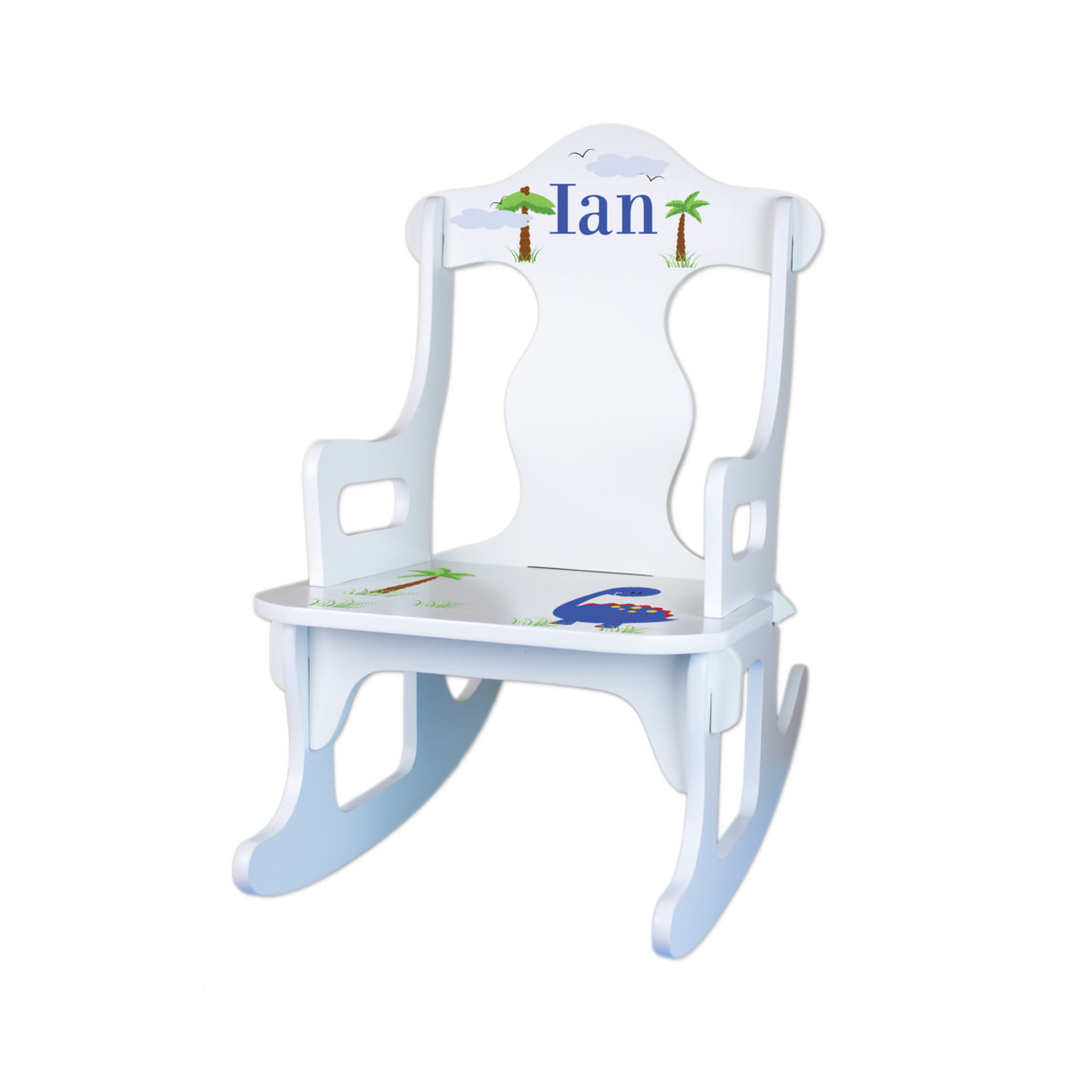 Personalized Kids Rocking Chair
 Personalized Kids Rocking Chair Custom White by WizkickGifts