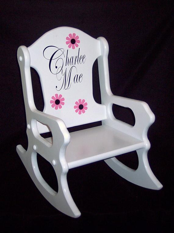 Personalized Kids Rocking Chair
 Childs Rocking Chair personalized
