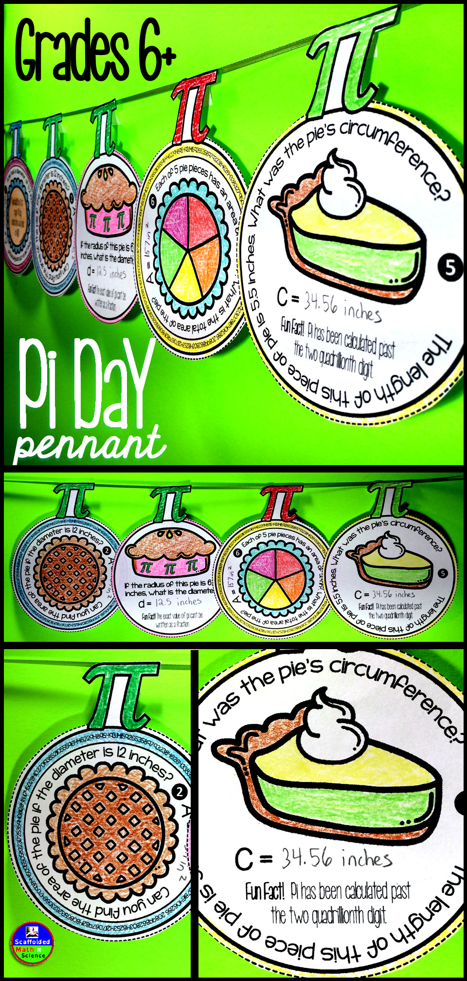 Pi Day Ideas For Middle School
 Middle School Math Pi Day Pennant Activity