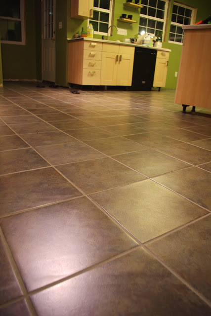 Pvc Floor Tiles Kitchen
 Dan & Jess DIY "luxury" vinyl tile