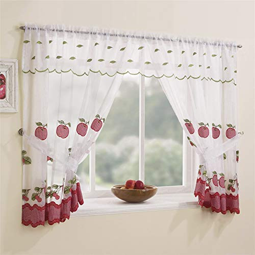 Red And White Kitchen Curtains
 Red Kitchen Curtains Amazon