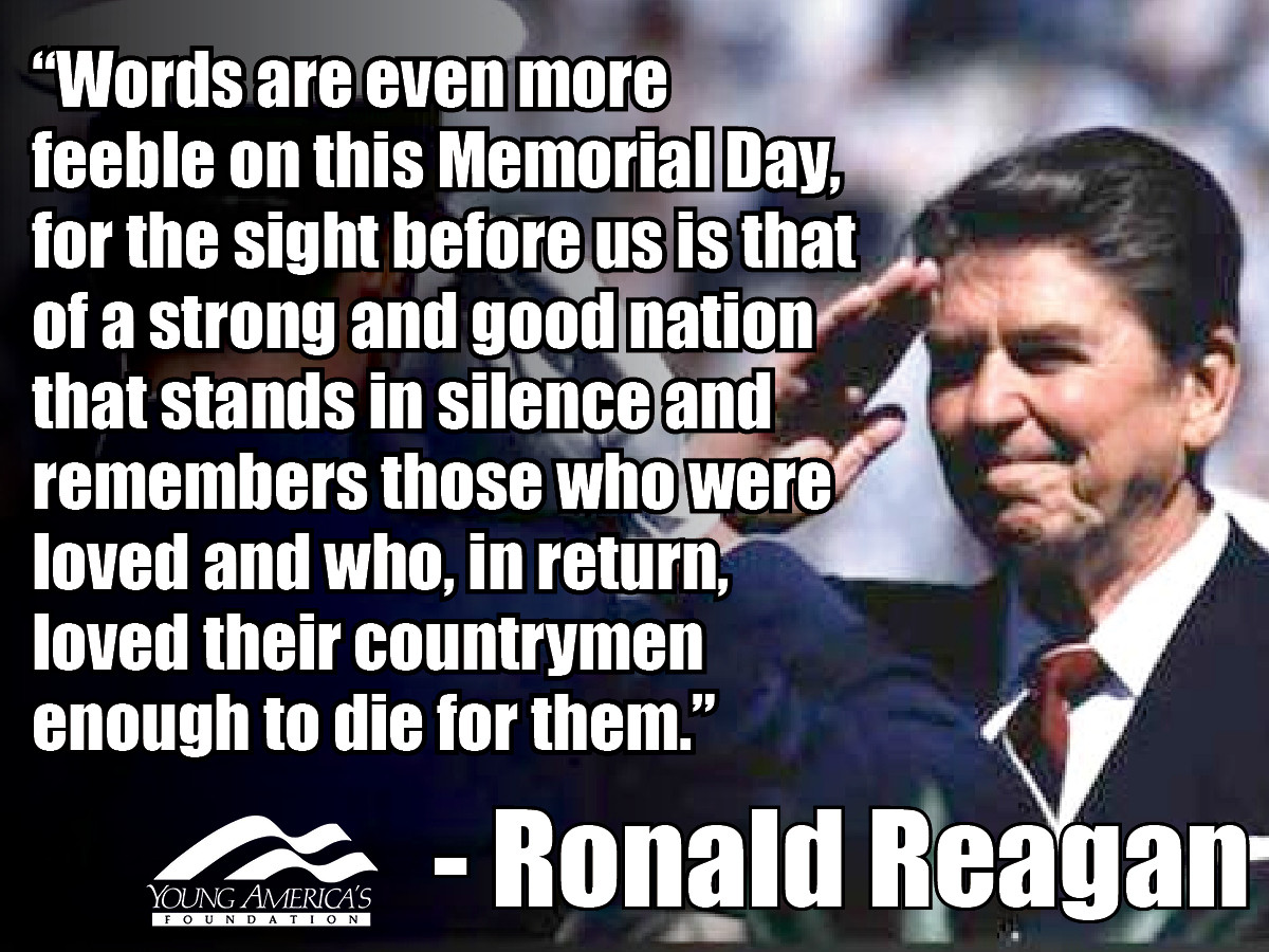Ronald Reagan Memorial Day Quotes
 Ronald Reagan Quotes Covers QuotesGram