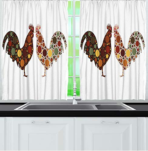 Rooster Kitchen Curtain
 Rooster Kitchen Curtains Shop Everything Log Homes