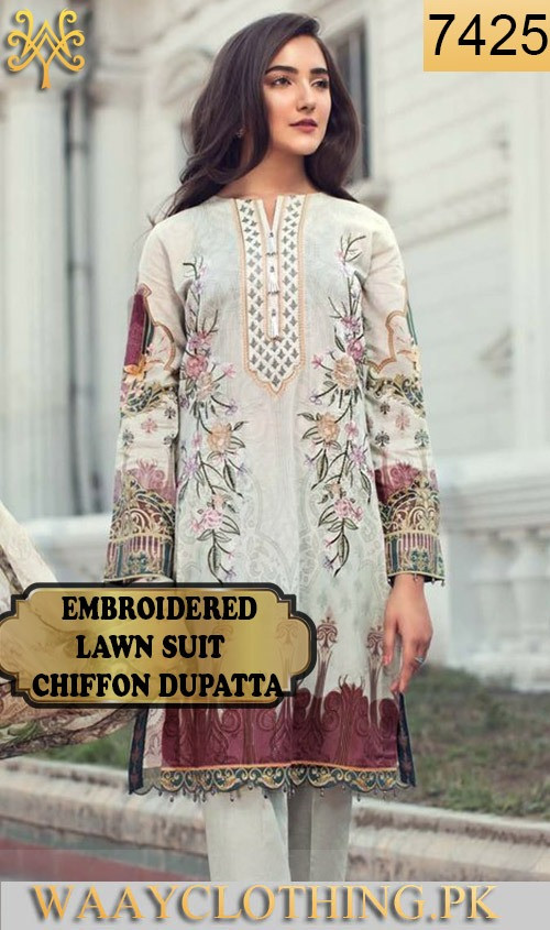 Runescape Summer Beach Party 2020
 WYAO 7425 EMBROIDERED DESIGNER 3PC LAWN SUIT WITH CHIFFON