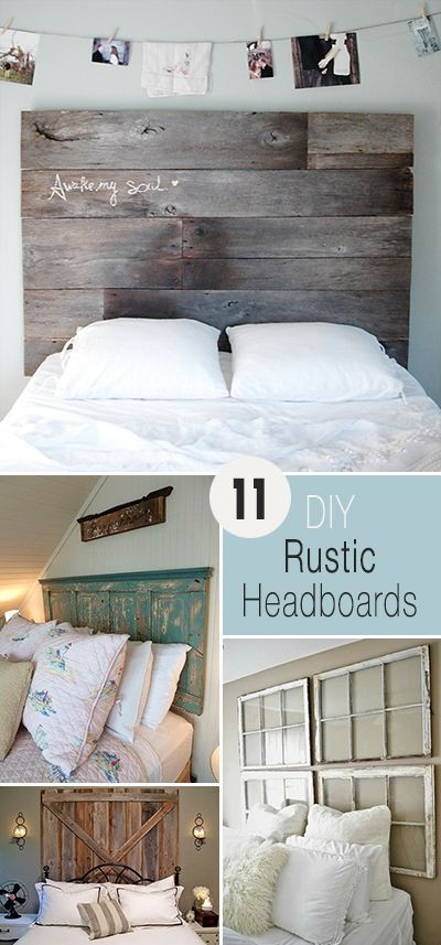 Rustic Bedroom Ideas Diy
 DIY Rustic Headboards • A round up of wonderful ideas and