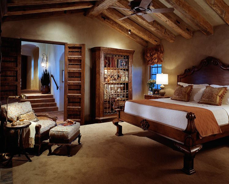 Rustic Master Bedroom
 Love this rich earthy bedroom