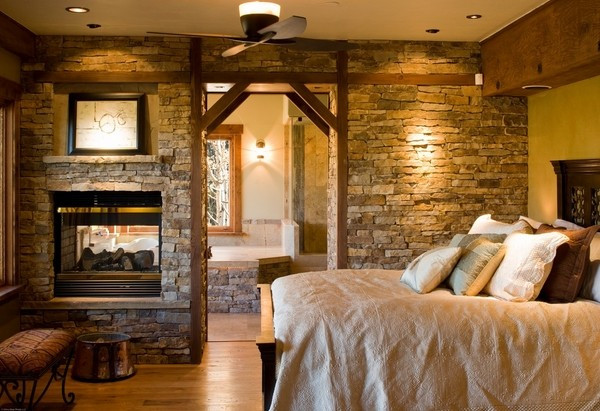 Rustic Master Bedroom
 50 stone fireplace design ideas the irresistible power