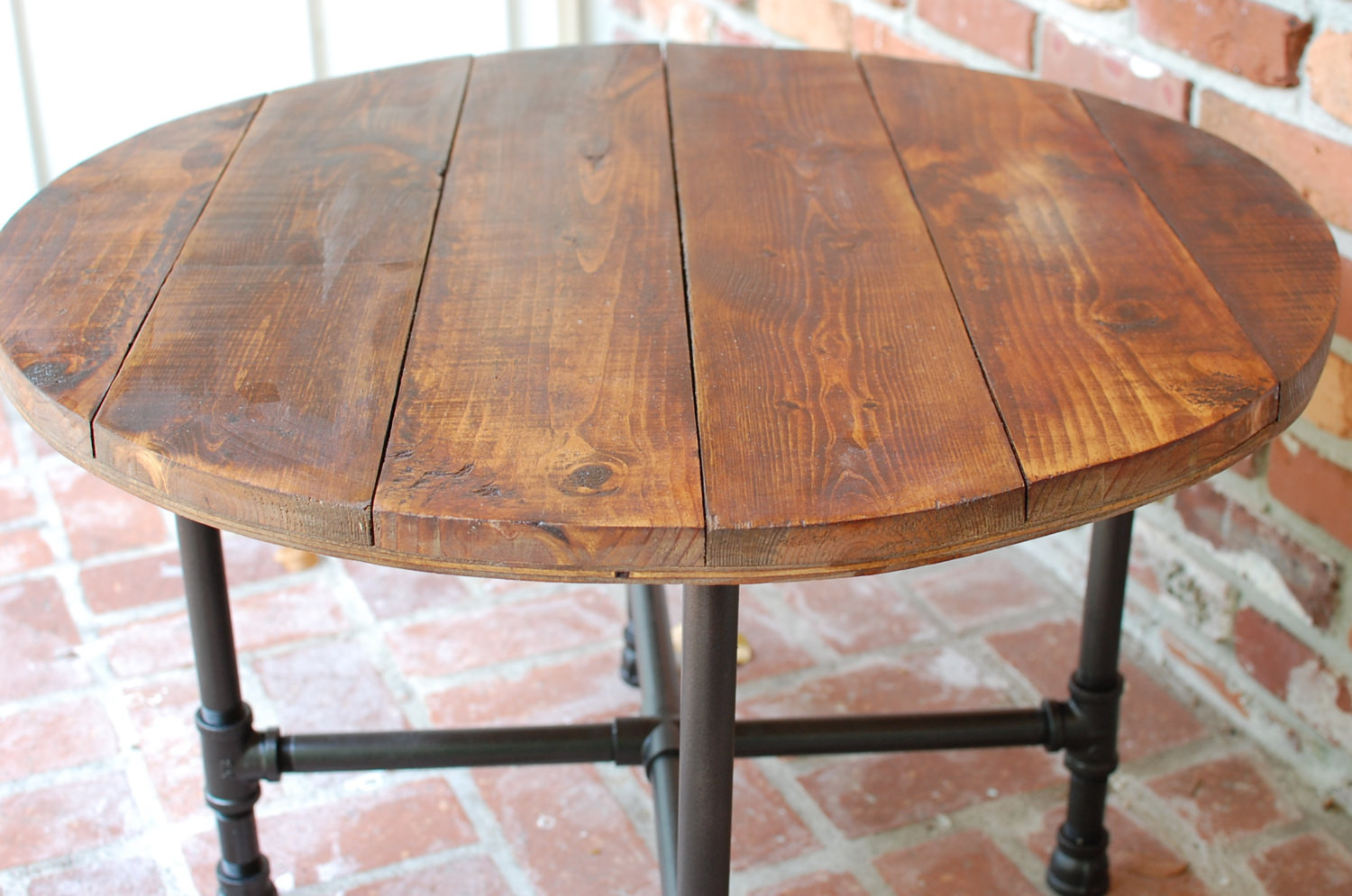 Rustic Round Kitchen Table
 Round Coffee Table Industrial Wood Table 30 by