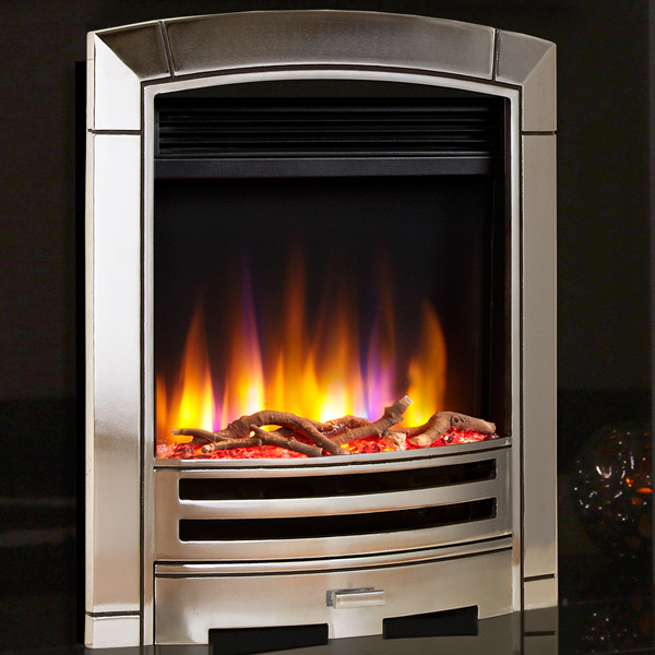 Silver Electric Fireplace
 Celsi Ultiflame VR Decadence Electric Fire