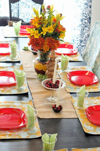 Simple Thanksgiving Table Decorations
 Simple Thanksgiving Table Decorations