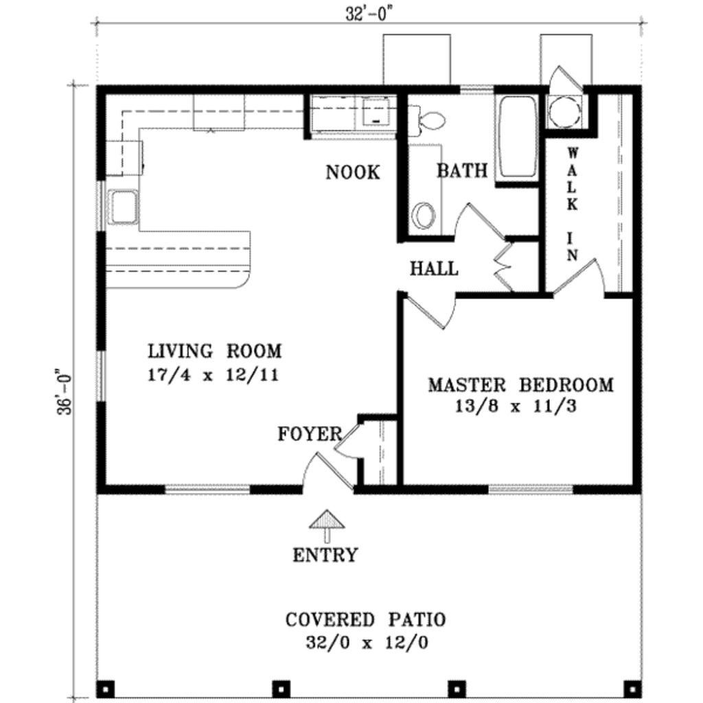 Small 1 Bedroom House Plans
 e bedroom house plan When the kids leave I would