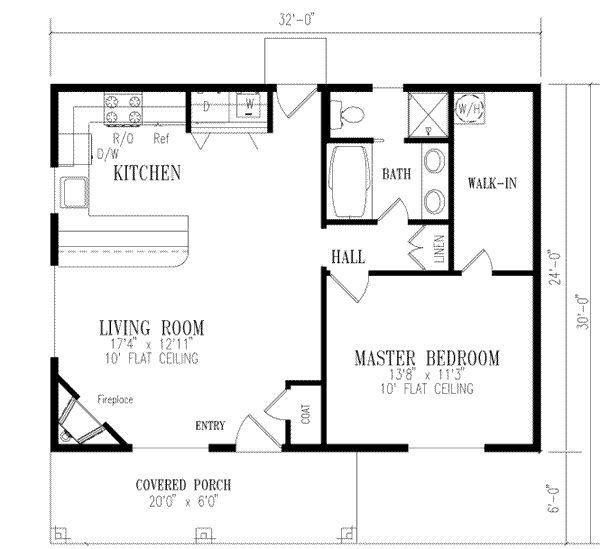 Small 1 Bedroom House Plans
 House Plan 1 111 in 2019