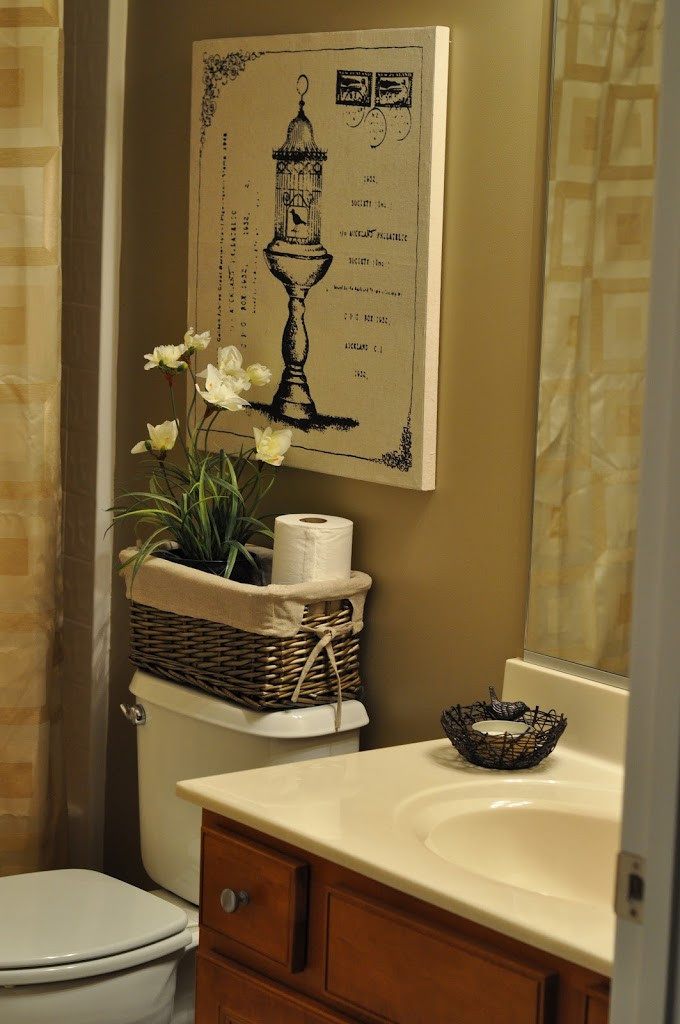 Small Bathroom Makeovers
 The Bland Bathroom Makeover Reveal – The Small Things Blog