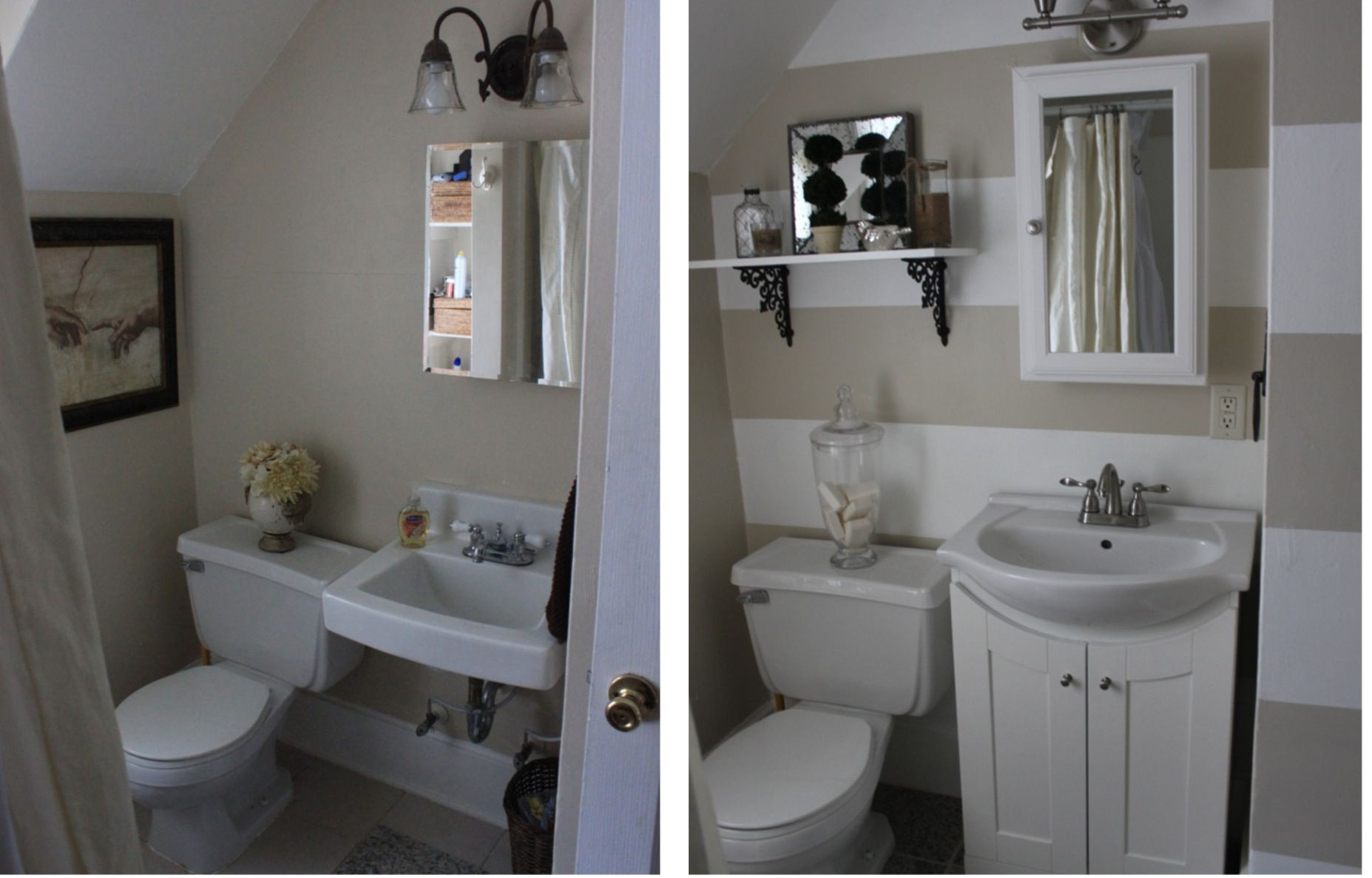 Small Bathroom Makeovers
 Small Bathroom Makeover Elbow Grease