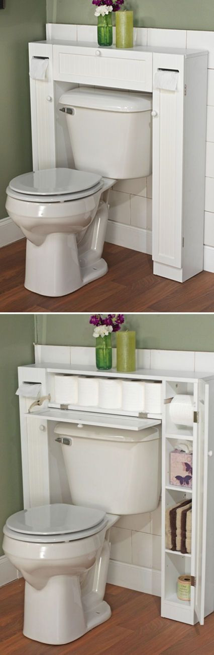 Small Bathroom Space Savers
 Toilets Awesome and Love this on Pinterest