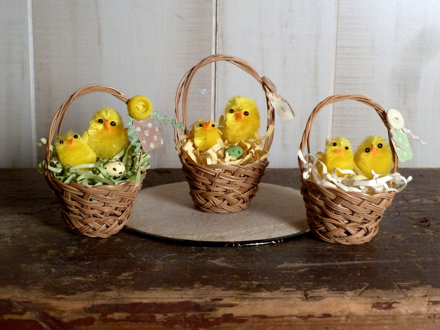 Small Easter Gifts
 Easter Baskets 3 Small Brown Vintage Holiday Basket Set