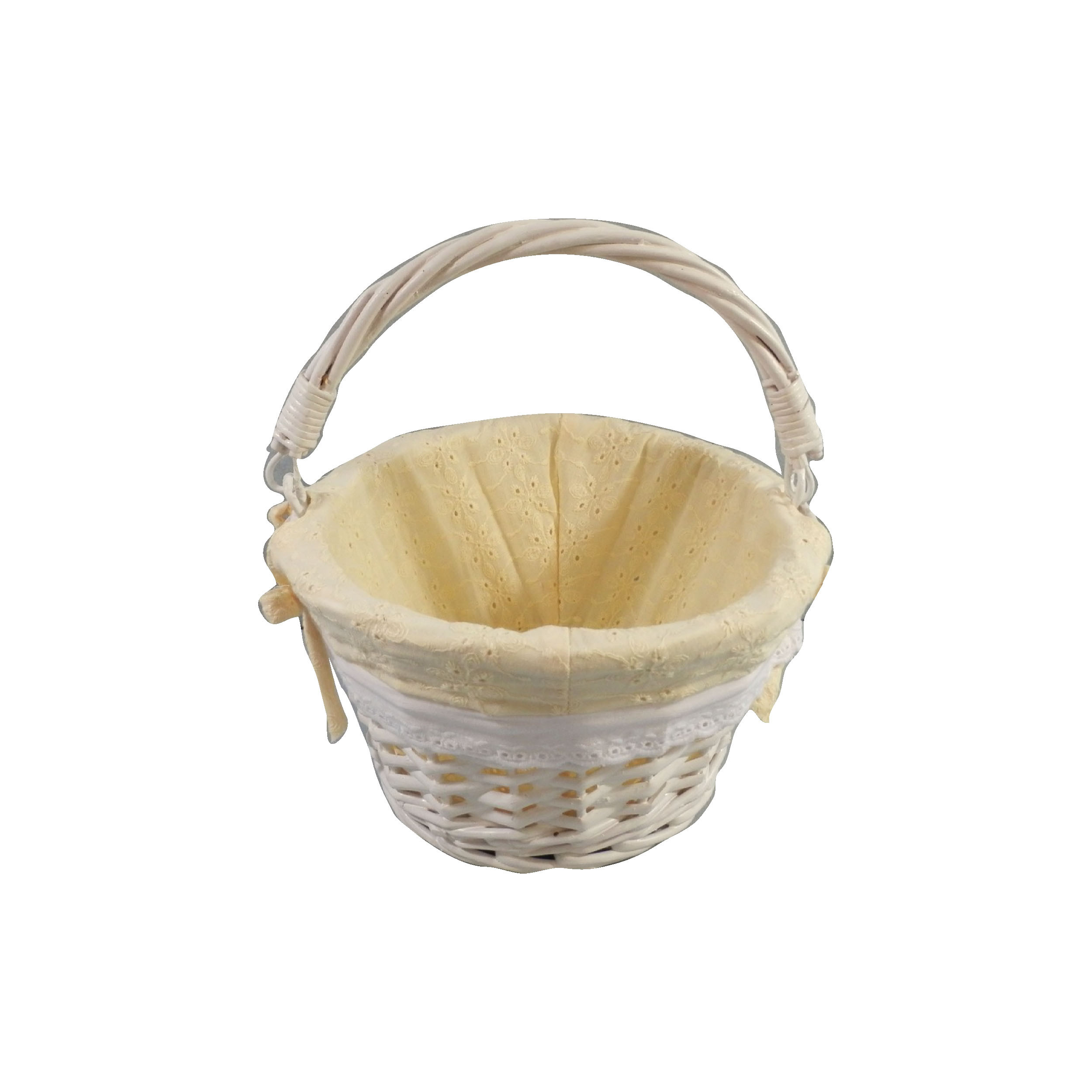 Small Easter Gifts
 Easter Jubilee Small Round White Wicker Easter Basket Yellow
