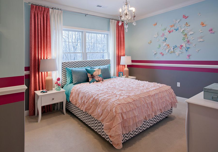 Small Girls Bedroom
 25 Kids’ Bedrooms Showcasing Stylish Chevron Pattern