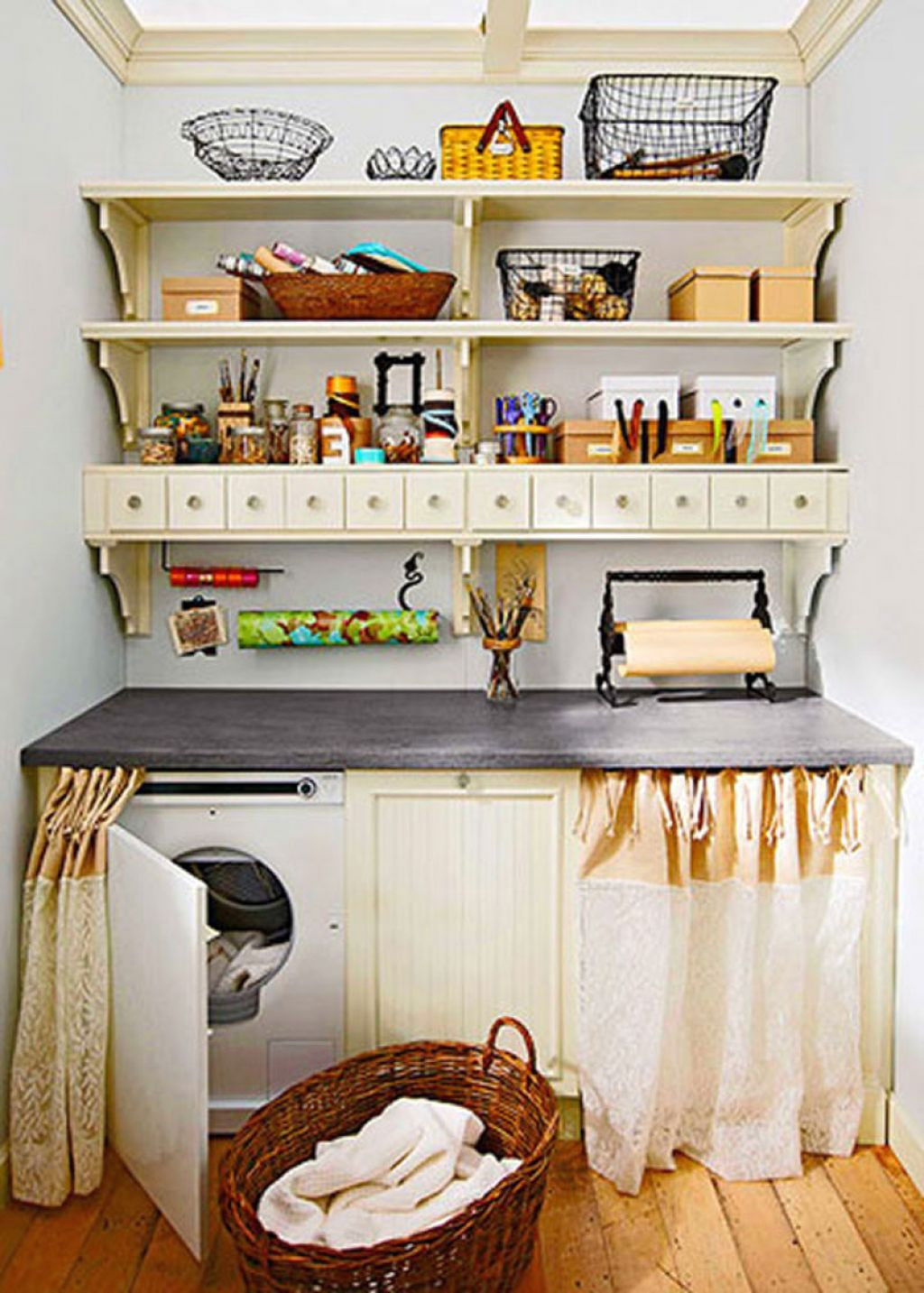 Small Kitchen Storage Solution
 20 Briliant Small Laundry Room Storage Solutions