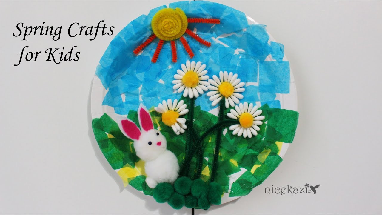Spring Ideas Crafts
 How to make Spring Crafts for Kids Cute Bunny kids craft