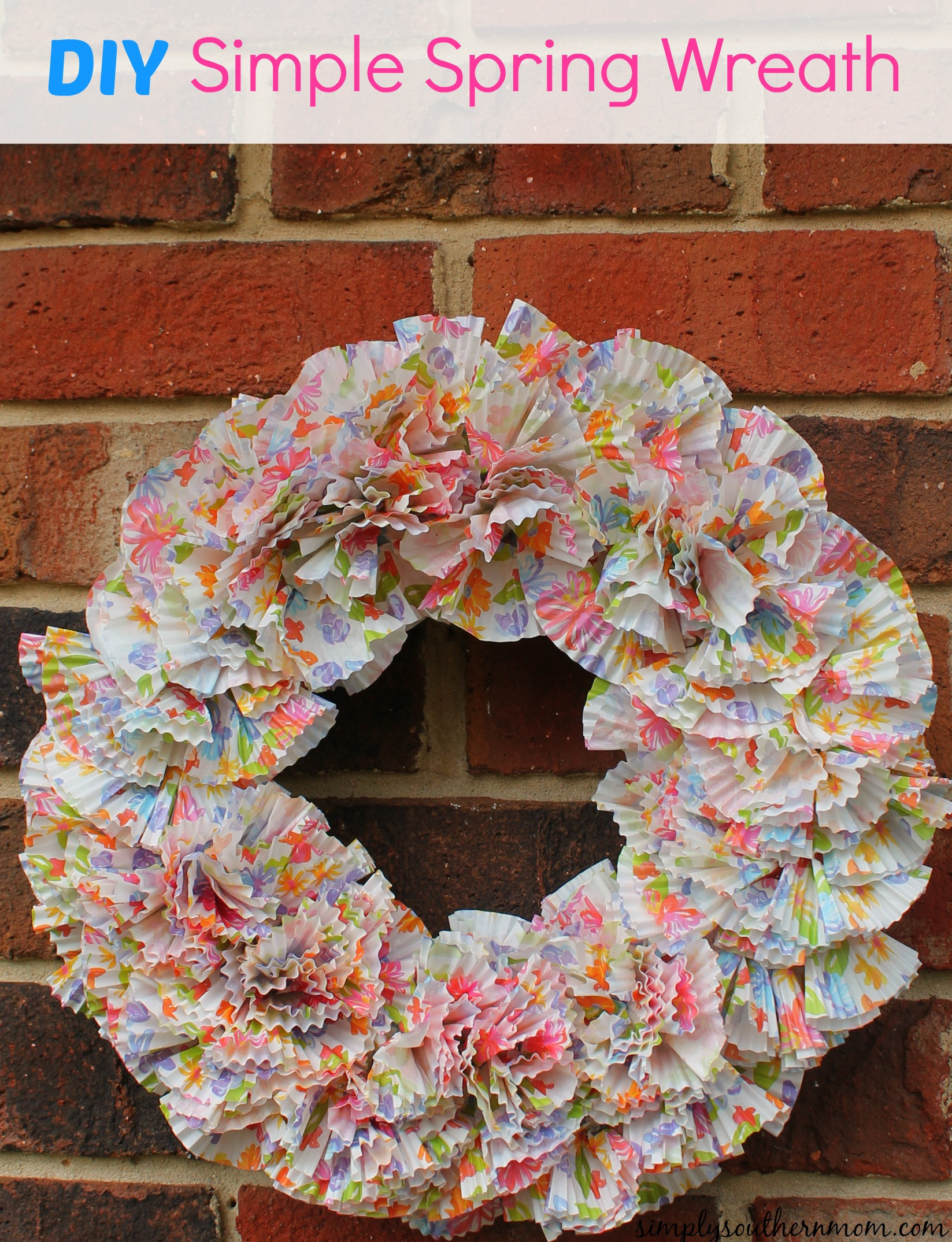 Spring Ideas Diy
 Simple Spring Wreath Craft Simply Southern Mom