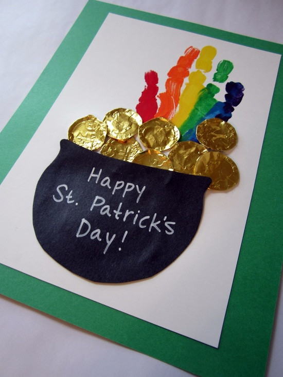 St Patrick's Day Crafts For Preschoolers Easy
 5 Easy Hand Print St Patrick s Day Crafts for Kids