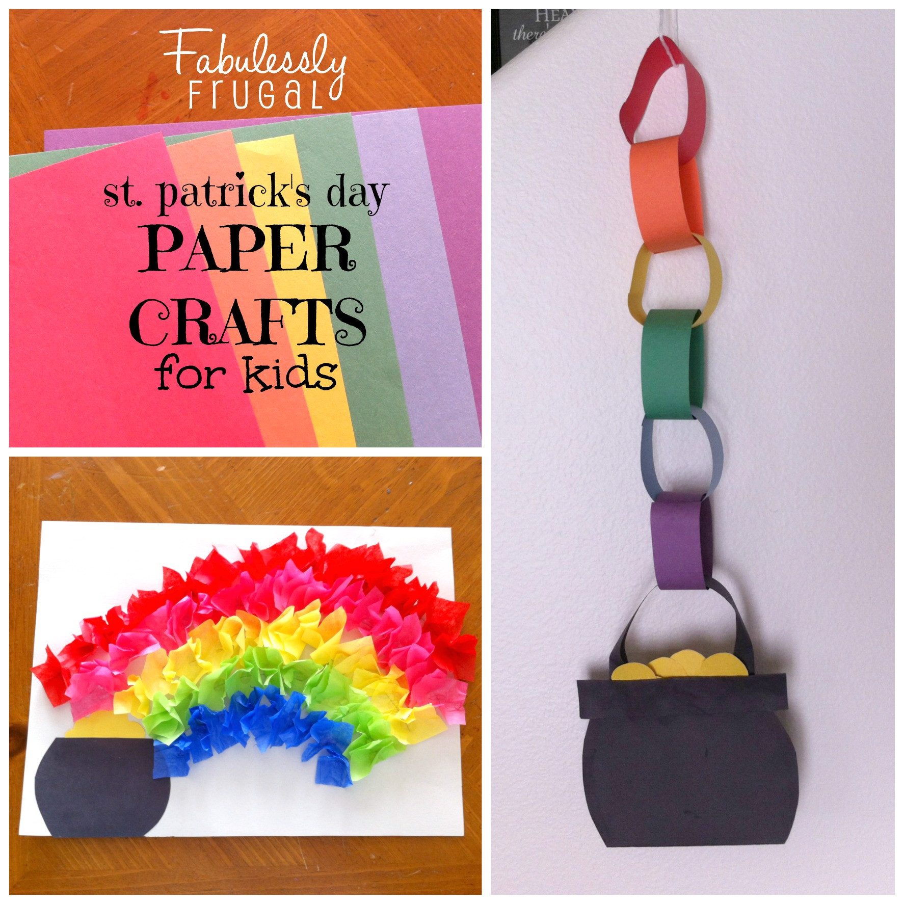 St Patrick's Day Crafts For Toddlers
 St Patrick s Day Paper Crafts for Kids
