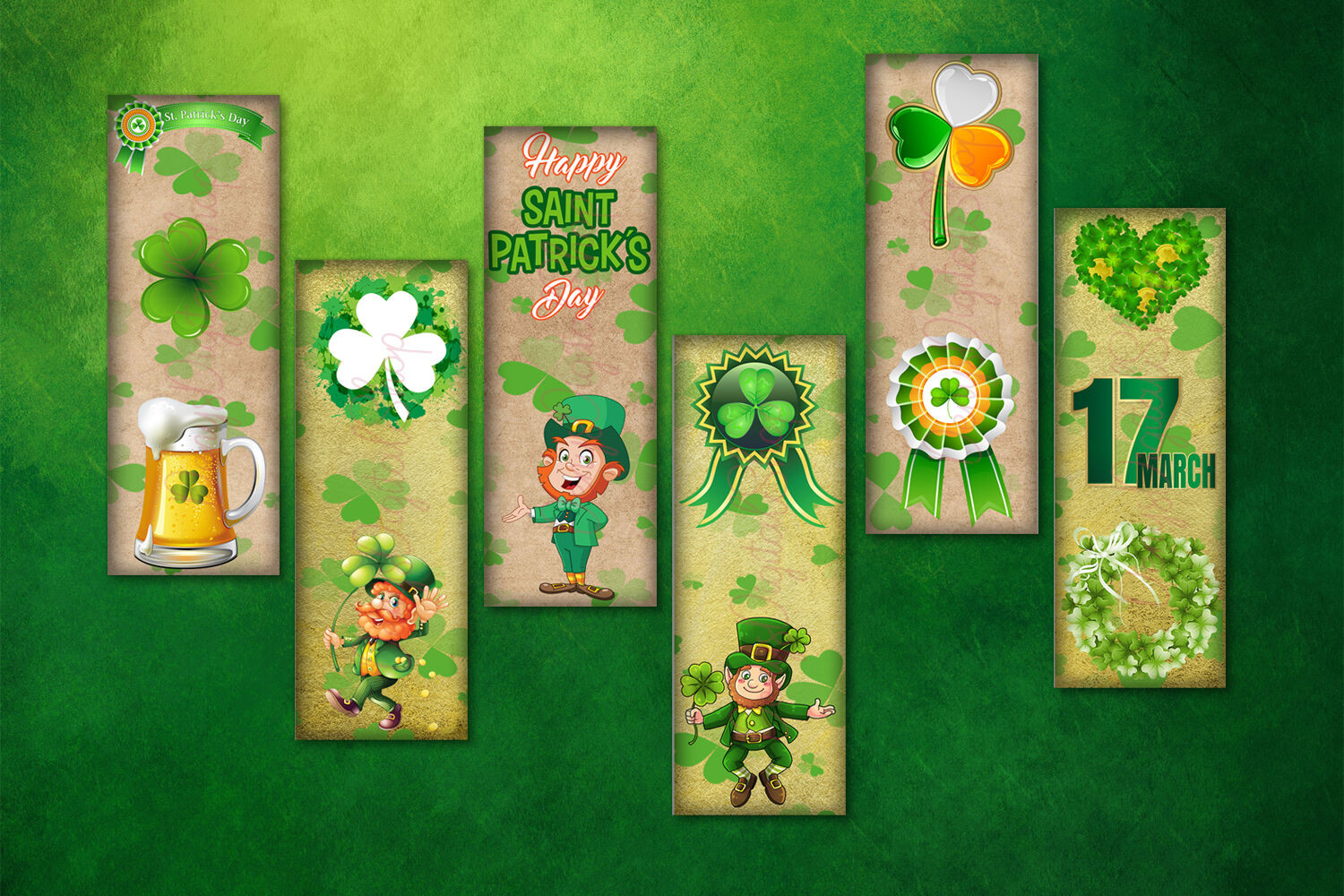 St Patrick's Day Decor
 St Patrick s Day Digital Bookmarks St Patrick Bookmarks By