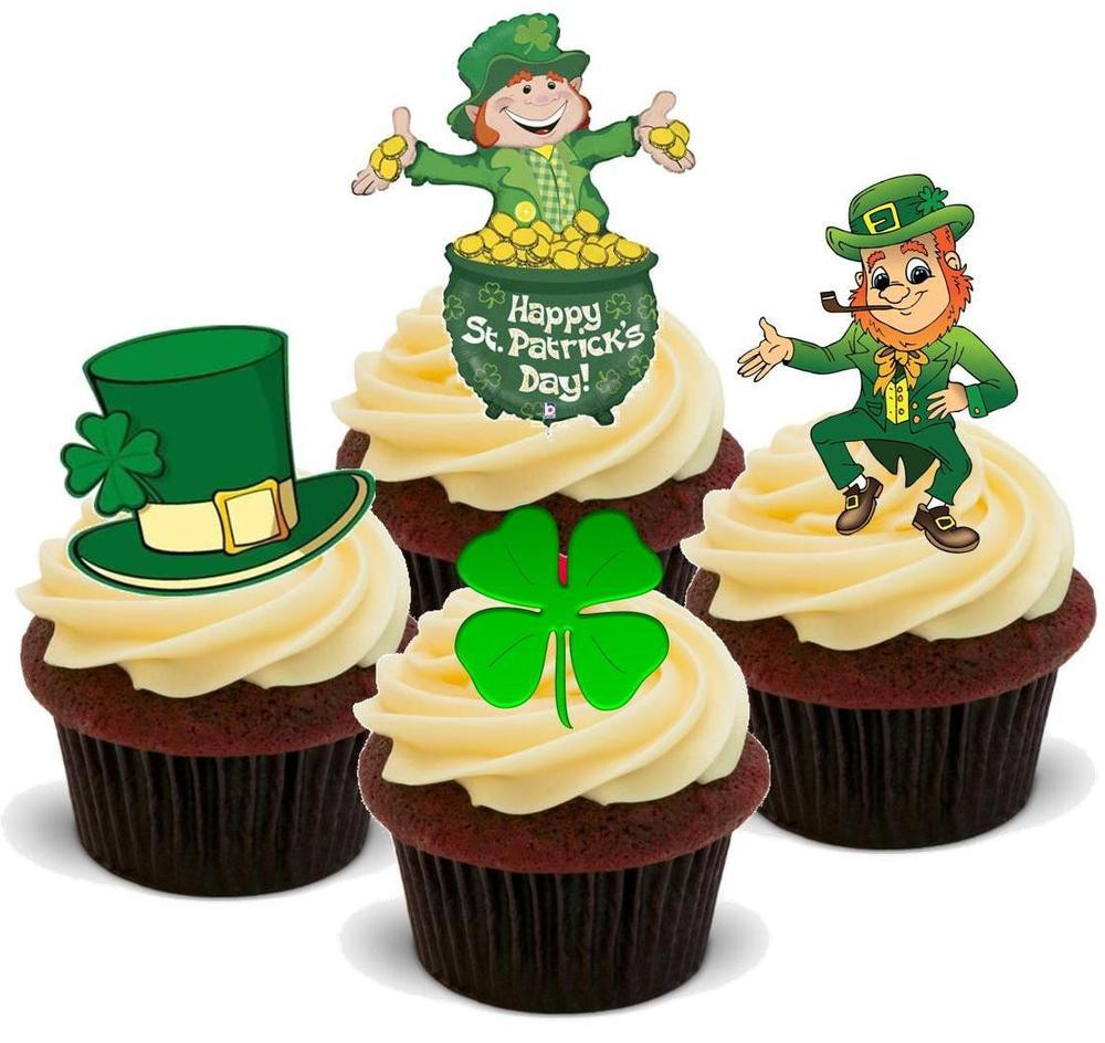 St Patrick's Day Decor
 NOVELTY ST PATRICK S DAY MIX ONE 12 STAND UP Edible Cake