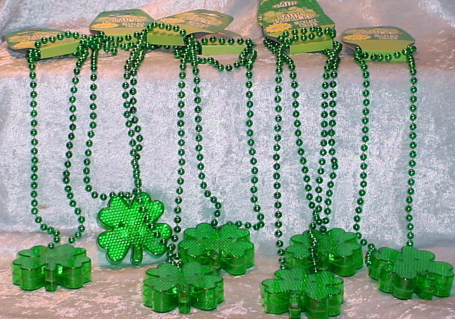 St Patrick's Day Decor
 SAINT PATRICK S DAY NECKLACE LIGHTS UP 20 INCHES