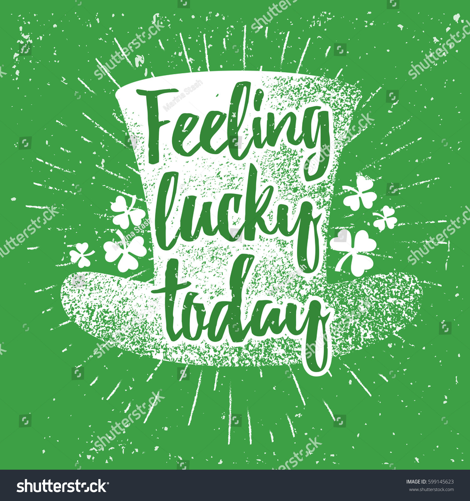 St Patrick's Day Lucky Quotes
 St Patrick s Day quote typography lettering greeting card