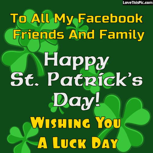 St Patrick's Day Lucky Quotes
 St Patrick s Day Quote For s and