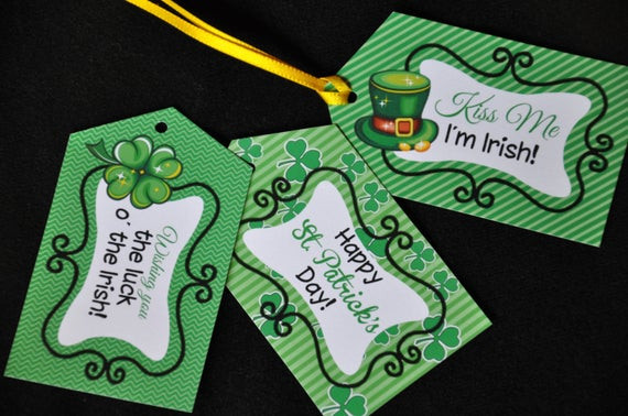 St Patrick's Day Party Favors
 St Patrick s Day pdf printable t favor bag party tags