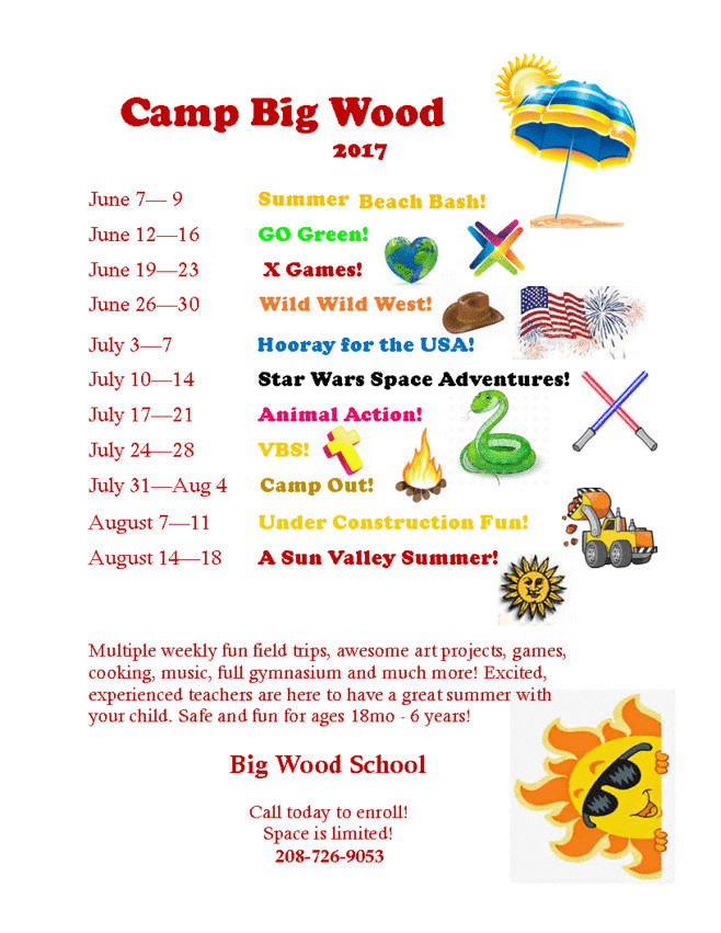 Summer Camp Ideas For Preschool
 preschool Big Wood School Summer Camp