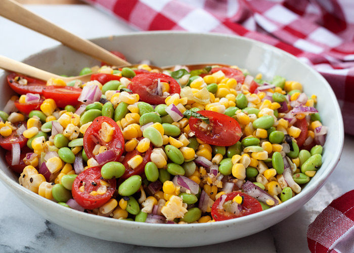 Summer Corn Recipe
 Summer Corn & Edamame Salad Kitchen Treaty