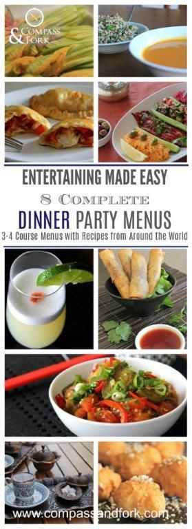 Summer Dinner Party Menu For 4
 Entertaining Made Easy with 8 plete Dinner Party Menus