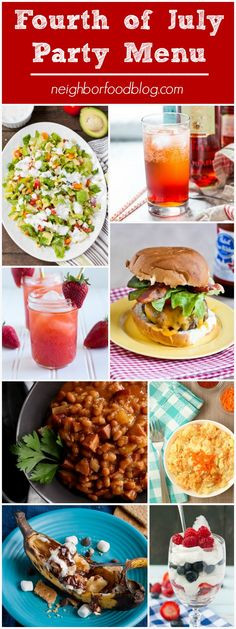 Summer Dinner Party Menu For 4
 1000 images about July 4th crafts & recipes on Pinterest